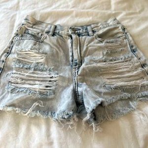 Distressed American Eagle Boyfriend Shorts SZ 4